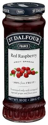 St. Dalfour Red Raspberry Fruit Spread - 10oz - 100% from Fruit, No Artificial Ingredients, Non-GMO, No Cane Sugars, All Natural, Made in France