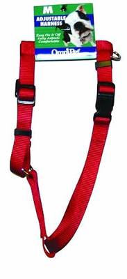17M-RD Kwik Klip Adjustable Nylon Pet Harness, Medium, Red