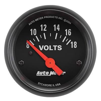 Auto Meter 2645 Z-Series Electric Voltmeter Gauge, 2.3125 in.
