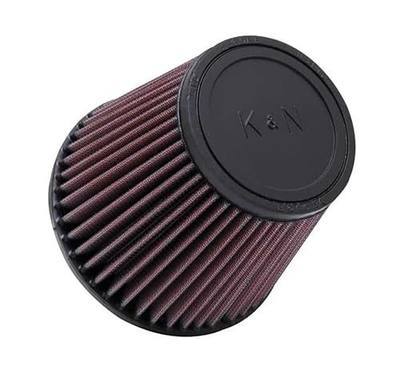 K&N High-Flow Original Lifetime Universal Clamp-On Air Filter: High Performance, Premium, Washable: Flange Diameter: 3 In, Filter Height: 5 In, Flange Length: 1.75 In, Shape: Round Tapered, RU-3580