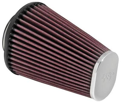 K&N High-Flow Original Lifetime Universal Clamp-On Air Filter: High Performance, Premium: Flange Diameter: 2.4375 In, Filter Height: 6 In, Flange Length: 0.625 In, Shape: Oval Straight, RC-3680