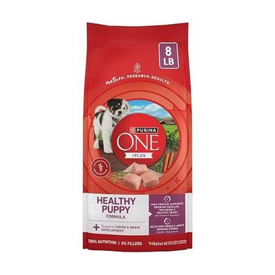 Purina ONE Plus Healthy Puppy Formula High Protein Natural Dry Puppy Food with added vitamins, minerals and nutrients - 8 lb. Bag