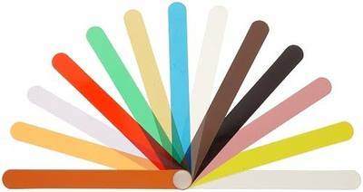 Precision Brand 78905 Plastic Thickness Gage Fan Blade Assortment, 0.001-0.03" Thickness Range, 1/2" Width, 5" Length, 13 Blades