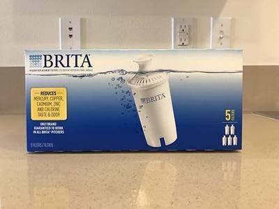 Brita Standard Water Filter, Standard Replacement Filters for Pitchers and Dispensers, BPA Free - 5 Count