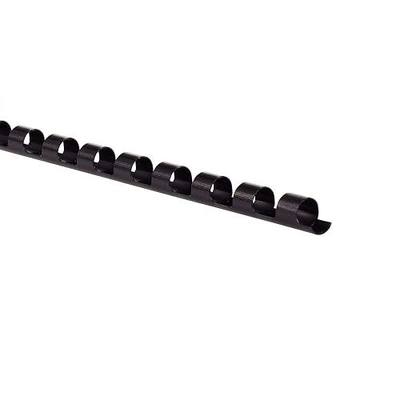 GBC Binding Spines/Spirals/Coils, 1/2" Diameter, 90 Sheet Capacity, CombBind, Black, 100 Pack (4000068)