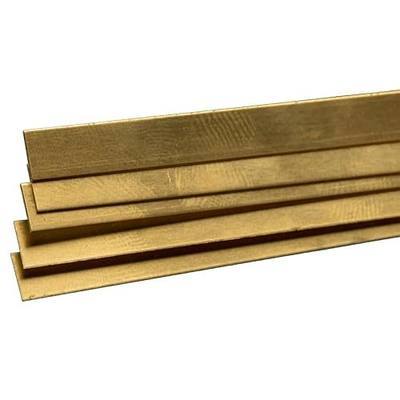 K&S Precision Metals Brass Strip 9709 – 0.016" Thick x 1/4" Wide x 36" Long – DIY Crafts, Electrical, Jewelry Making, Modeling, Made in USA, 5 Strips