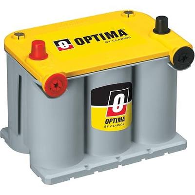 OPTIMA® Batteries High Performance D75/25 YELLOWTOP® Sealed AGM Battery | Dual Purpose Car, Truck and SUV Battery, 620 CCA, Dual Terminal, Maintenance Free, Versatile Mounting