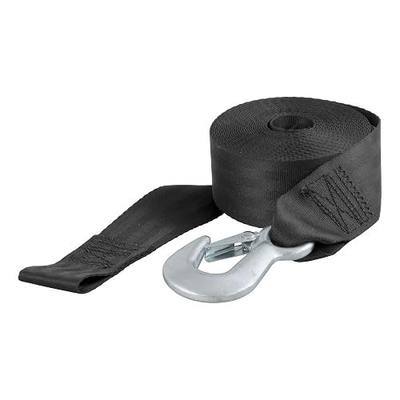 Curt Manufacturing 29007 2 in 20 Ft Nylon Winch Strap with Hook