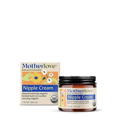 Motherlove Nipple Cream (1 oz) | Organic Lanolin-Free Nipple Cream for Breastfeeding—Benefits Nursing & Pumping Moms