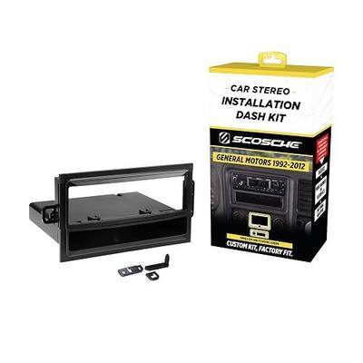 Scosche GM1583B Single DIN Dash Kit Compatible with Select 1992-2012 Buick, Cadillac, Chevrolet, GMC, Oldsmobile and Pontiac Vehicles - Car Stereo Radio Install Kit - Single DIN Radios Only