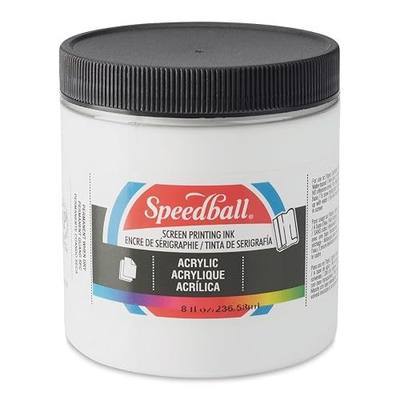 Speedball 004620, 4620, Acrylic Screen Printing Ink, 8 Fl Oz. 237 ml, White