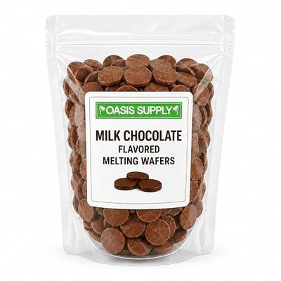 Oasis Supply Milk Chocolate Flavored Melting Wafers, Compound Coating, 1 lb