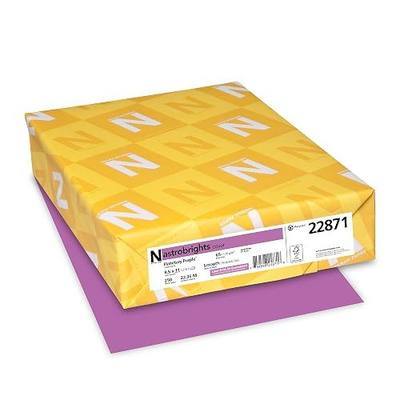 Astrobrights Color Cardstock, 65 lb Cover Weight, 8.5 x 11, Planetary Purple, 250/Pack