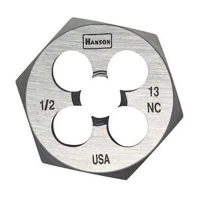 Channellock 9444 Hex-Threading Die - 1/2"-13 NC, 1" Hex, Carbon Steel, 1/2" Die
