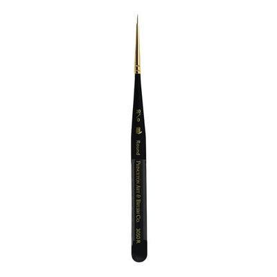 Princeton Mini-Detailer Round Brush, Synthetic, Short Handle, Size 20/0 inch, 1 Count