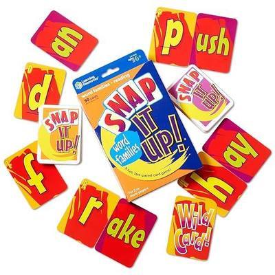 Learning Resources Snap It Up Phonics Word Families | Reading Card Game, Sight Words Flash Cards, Phonics Family Board, ABC Classroom Must Haves, Toddler Activities