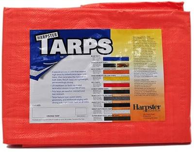 8ft x 10ft Orange Tarp