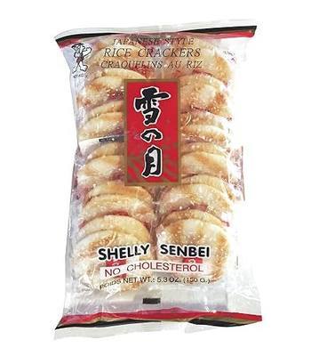 Want Want Big Shelly Shenbei Snowy Crispy Rice Cracker Biscuits - Sugar Glazed 5.30 oz.