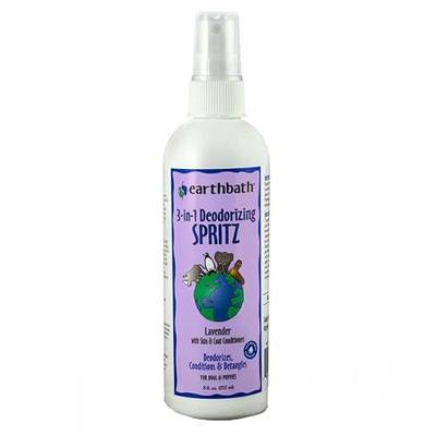 earthbath Lavender 3-in-1 Dog & Puppy Deodorizing Spritz, 8 Oz (1 Pack) | Dog Odor Eliminator for Strong Odor, Made in USA