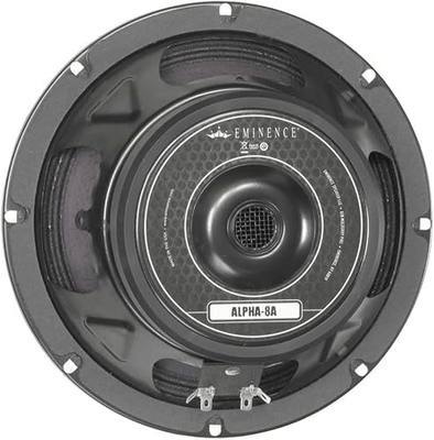 Eminence American Standard Alpha-8A 8" Pro Audio Speaker, 125 Watts at 8 Ohms, Black