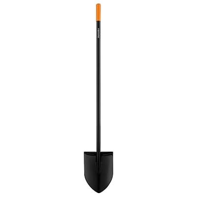 Fiskars Garden Shovel for Digging, Heavy Duty Steel Gardening Tool with Straight Handle