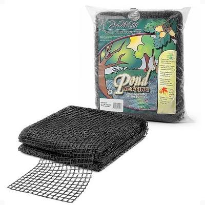 Dewitt Pond Netting - 1/4 in Mesh Fish Guard - 20 x 30 ft - Polyethylene | Black, 240 x 360 in, 0.1 in Thick, UV Resistant, Blocks Leaves And Debris, Predator Barrier, Reusable Seasonal Cover