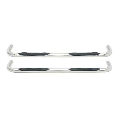 Westin 23-1950 E-Series 3 Round Nerf Bars fits 1999-2013 Silverado Sierra 1500 2001-2006 1500HD 2001-2014 2500 3500HD Crew Cab Polished Pair