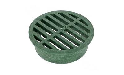 NDS 13 Plastic Round Grate, 4-Inch, Green