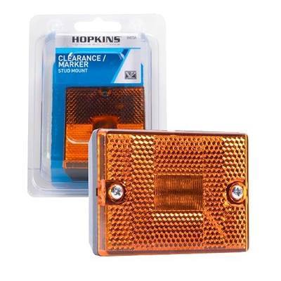 Blazer International B423A Rectangular Clearance/Side Marker Light with Reflex, Amber