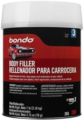 Bondo Body Filler, Original Formula for Fast, Easy Repair & Restoration for your Vehicle, 00265, Filler 6.30 lb and Hardener 2.75 oz, 1 Can