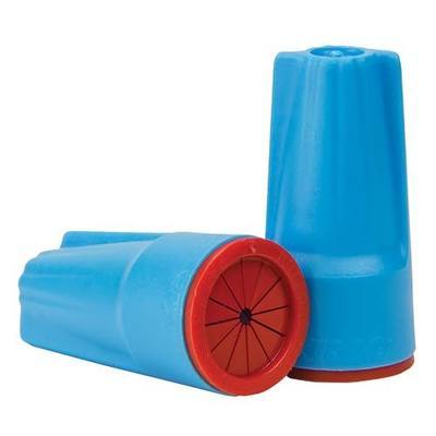 King Innovation 62225 DryConn Outdoor Electrical Wire Connector 20/Bag, Aqua/Red | DryConn, Silicone Sealant, Direct Burial Rated, Outdoor Electrical, 20-Pack