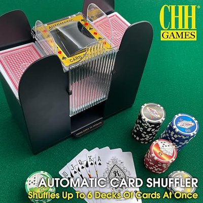 CHH 6-Deck Card Shuffler Dark Brown