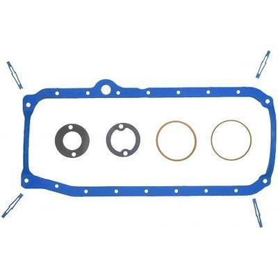 FEL-PRO OS 34500 R Engine Oil Pan Gasket Set PermaDry Molded Rubber, Oil Pan SnapUps Included for Chevrolet K1500