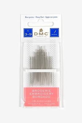 DMC 1765-3/9 Embroidery Hand Needles, 15-Pack, Size 3/9