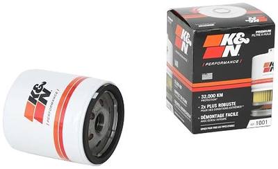K&N Premium Oil Filter: 20,000 Mile Engine Protection with Wrench Off Nut: Compatible with Select CHEVROLET/GMC/BUICK/PONTIAC Vehicle Models (See Product Description for Select Models), HP-1001