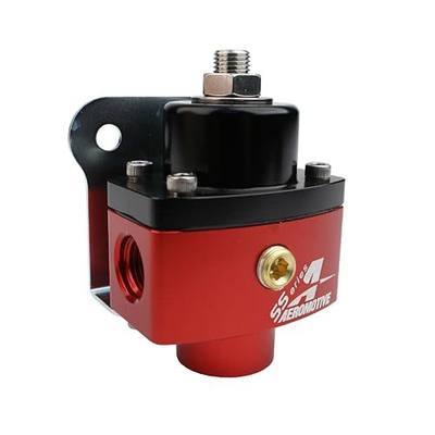 Aeromotive SS-Series Carbureted Fuel Pressure Regulator with ORB-06-13201 | Inlet/Outlet Ports for Carb Engines - 1/8" NPT Gauge Port, Dead-Head Fuel Pump Regulator for Street & Racing Cars