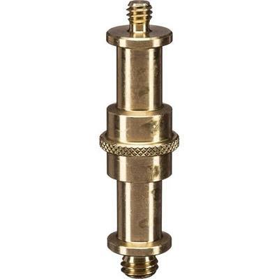 Manfrotto Double End Stud Adapter, 5/8" + 3/8" Thread and 5/8" + 1/4" Thread. (#3094) | Brass Double-Ended Stud, 5/8 Stud with 3/8-16 and 1/4-20 Male Threads, Replaces Manfrotto 3094