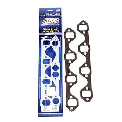 BBK 1575 1-5/8" Premium Exhaust Header Gaskets Kit for Ford 302/351, (Pair), Dark Gray