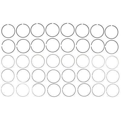 Mahle 41859CP Moly Ring Set (GMC Trk 4.8L/5.3L 1999-2002), Standard