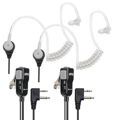 Midland AVPH3 Transparent Security Headsets with PTT/VOX – Wrap Around Design – Lasting Comfort Pair, Black