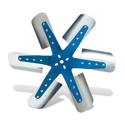 Flex-a-lite 1318 Blue Star Stainless Steel 6-Blade 18-1/4" Flex Fan