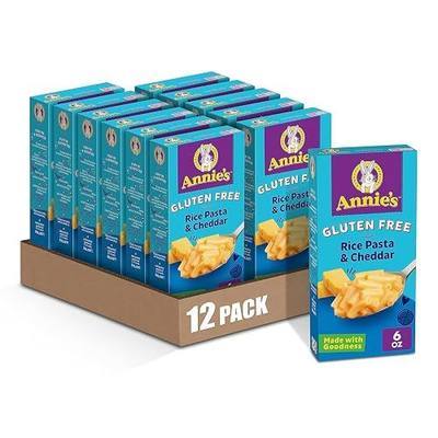 Annie's Gluten Free Rice Pasta and Cheddar, Made with Real Cheese, 6 oz (Pack of 12)