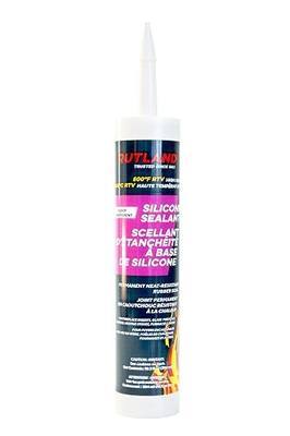 Rutland High Temp Silicone Sealant RTV Gasket Maker - Heat Resistant Glue & RTV Silicone Sealant Adhesive, Gasket Sealer - Clear