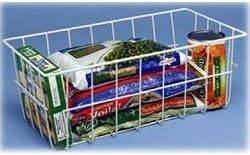 8-1/2-Inch-by-5-1/5-Inch Freezer Storage Basket, White