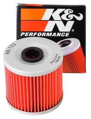 K&N Motorcycle Oil Filter: High Performance, KN-123 | Designed to be used with Synthetic or Conventional Oils: Fits Select Kawasaki Vehicles