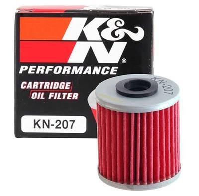 K&N Motorcycle Oil Filter: High Performance, KN-207 | Designed to be used with Synthetic or Conventional Oils: Fits Select Kawasaki, Suzuki, Beta Vehicles