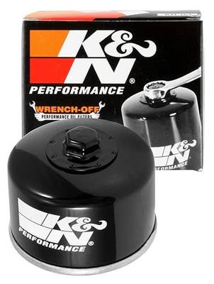 K&N Motorcycle Oil Filter: High Performance, KN-147 | Designed to be used with Synthetic or Conventional Oils, Wrench Off Nut: Fits Select Yamaha, Kymco Vehicles