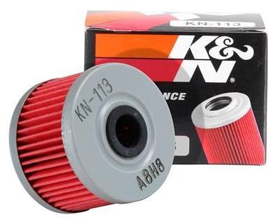 K&N Motorcycle Oil Filter: High Performance, KN-113 | Designed to be used with Synthetic or Conventional Oils: Fits Select Honda ATV Models