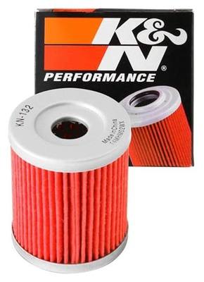 K&N Motorcycle Oil Filter: High Performance, KN-132 | Designed to be used with Synthetic or Conventional Oils: Fits Select Suzuki, Arctic Cat, Kawasaki Vehicles
