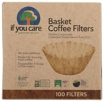 If You Care Coffee Filter Baskets ( 1x100 CT ), Fits 8-12 Cup Drip Coffee Makers